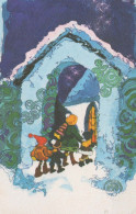 Neujahr Weihnachten KINDER Vintage Ansichtskarte Postkarte CPSMPF #PKG383.DE - Neujahr