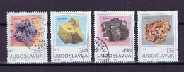 Jugoslawien 1980: Michel 1849-1852 Minerale Gestempelt, Minerals Used - Usati