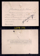 ARGENTINA 1932 INVITACION A LA CEREMONIA DE TRASPASO PRESIDENCIAL DE AGUSTIN P. JUSTO - Historische Dokumente