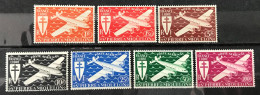 Lot De 7 Timbres Neufs** Poste Aérienne Saint Pierre Et Miquelon 1942 Yt N° 4 À 10 - Neufs