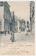 28- PBK Hattem - 1910 - Kruisstraat - Grootrond Treinstempel: Dieren - Zwolle - Hattem