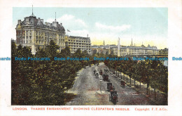 R127991 London. Thames Embankment. Showing Cleopatras Needle. F. F. And Co - Other & Unclassified