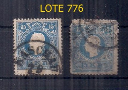 AUTRICHE 1858/9 Yv 10 Et 15 UTILISÉ - Oblitérés