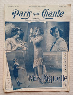 C1  Revue PARIS QUI CHANTE 1909 Special MISTINGUETTE MISTINGUETT Partitions - Musica