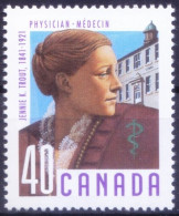 Canada 1991 MNH, Jennie Trout 1st Canada Woman To Become Medicine Doctor - Geneeskunde