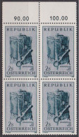 1969 , Mi 1317 ** (4) -  4er Block Postfrisch - Spargedanke - Neufs