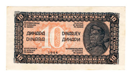 YUGOSLAVIA - 10 DINARA - P 50 (1944) - CIRC - SERIES PARTISANS - BANKNOTES - PAPER MONEY - CARTAMONETA - - Joegoslavië