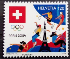 Switzerland 2024, Summer Olympic Games In Paris, MNH Single Stamp - Nuevos
