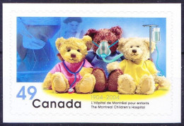 Canada 2004 MNH S-A, Children Hospital, Medicine, Health, Teddy Bear - Médecine