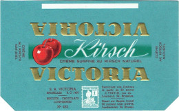 Ancien Emballage Chocolat VICTORIA Kirsch. Avec Timbre Tintin. - Autres & Non Classés