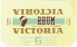 Ancien Emballage Chocolat VICTORIA Rhum "NEGRITA".  Avec Timbre Tintin. - Otros & Sin Clasificación