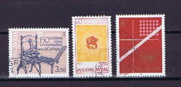 Jugoslawien 1981: Michel 1899, 1906, 1907 Gestempelt, Used - Usados