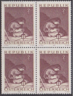 1969 , Mi 1318 ** (4) -  4er Block Postfrisch - Weihnachten - Unused Stamps