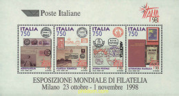 61371 MNH ITALIA 1997 ITALIA 98. EXPOSICION FILATELICA INTERNACIONAL - ...-1850 Préphilatélie