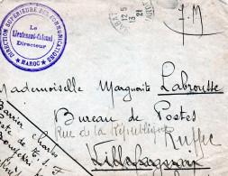 L-  Cachet  - " Direction Supérieure Des Communications  " - MAROC  - - Lettres & Documents