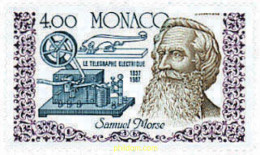 32397 MNH MONACO 1987 150 ANIVERSARIO DE LA INVENCION DEL TELEGRAFO - ...-1885 Voorlopers