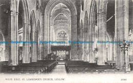 R128073 Nave East. St. Lawrence Church. Ludlow. Valentine. No 21883. 1909 - World