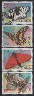 Italy 1996  Schmetterlinge  (o) Mi.2449-2452 - 1991-00: Gebraucht