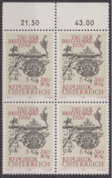 1969 , Mi 1319 ** (2) -  4er Block Postfrisch - Tag Der Briefmarke - Unused Stamps