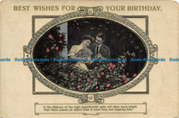 R127037 Greetings. Best Wishes For Your Birthday. Woman And Man - World