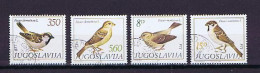 Jugoslawien 1982:  Michel 1925-1928 Vögel Gestempelt, Birds Used - Gebraucht