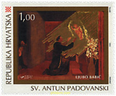 166991 MNH CROACIA 1995 800 ANIVERSARIO DEL NACIMIENTO DE SAN ANTONIO DE PADUA - Kroatië