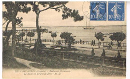 33   ARCACHON   BOULEVARD PROMENADE  LE BASSIN ET  LA GRANDE JETEE 1935 - Arcachon