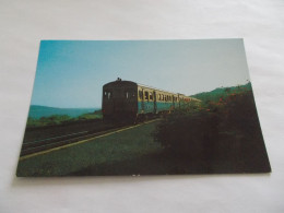 THEME TRAIN LOCOMOTIVE  DIESEL RAILCAR IS PASSING KLONG KHANAN  CHIT STATION  THAILAND - Trains