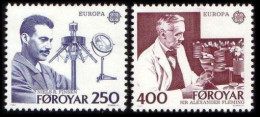 Faroe Island 1983 MNH 2v, Nobel Medicine, Fleming, Niels Finsen, Europa CEPT - Nobelprijs