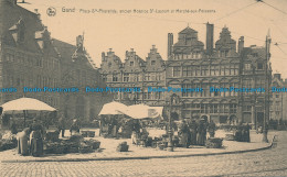 R128154 Gand. Place Ste Pharailde Ancien Hospice St. Laurent Et Marche Aux Poiss - Monde