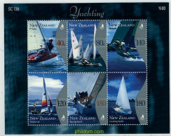 349442 MNH NUEVA ZELANDA 1999 LA NAVEGACION DE PLACER - ...-1855 Prefilatelia