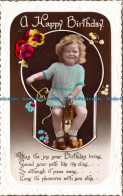 R127102 Greetings. A Happy Birthday. Baby Girl. RP. 1932 - Monde