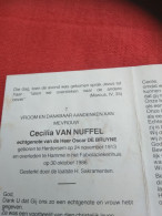 Doodsprentje Cecilia Van Nuffel / Herdersem 24/11/1913 Hamme 30/10/1986 ( Oscar De Bruyne ) - Religione & Esoterismo