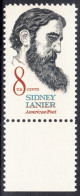 !a! USA Sc# 1446 MNH SINGLE W/ Top Margin - Sidney Lanier - Ongebruikt
