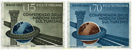 42264 MNH ITALIA 1963 CONFERENCIA DE LAS NACIONES UNIDAS SOBRE EL TURISMO - ...-1850 Voorfilatelie