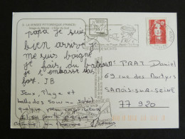 SAINT JEAN DE MONTS - VENDEE - FLAMME SUR MARIANNE BRIAT - IMAGE DU MARAIS / ETIER DU SUD - Mechanical Postmarks (Advertisement)