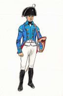 MILITAIRE _S29054_ Illustrateur Hesseh Darmstadt - Hornist Fusiher Bataillon Brigade Landgray 1803 - 15x10 Cm - Other & Unclassified