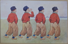 FANTAISIE CPA CARTE POSTALE ANCIENNE ILLUSTRATEUR ENFANTS HOLLANDAIS B.K.W SERIE 648 - 1900-1949