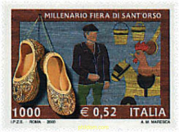 52143 MNH ITALIA 2000 MILENARIO DE LA FERIA DE SAN ORSO - ...-1850 Préphilatélie