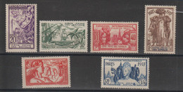 Cote Des Somalis 1937 Expo Paris 141-146, 6 Val ** MNH - Unused Stamps