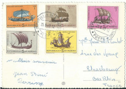 ST MARIN CARTE 15L POUR STRASBOURG ( BAS RHIN ) DE 1963  LETTRE COVER - Briefe U. Dokumente