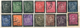 YUGOSLAVIA 1934 KIng Alexander Mourning Set Of 14 Used  Michel 285-98 - Used Stamps