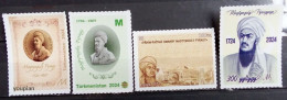 Turkmenistan 2024, Poert Magtymguly Maxdumqoli Faraği, MNH Stamps Set - Turkménistan