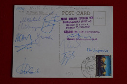 Signed By 11 Climbers Winter Polish Dhaulagiri North Face Expedition 1979 Himalaya Mountaineering  Escalade  Alpiniste - Sportifs