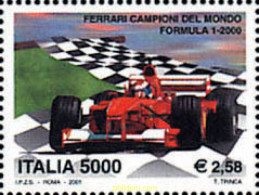 135008 MNH ITALIA 2001 FERRARI CAMPEON DEL MUNDO DE F1 - ...-1850 Voorfilatelie