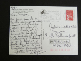 TALMONT SAINT HILAIRE - VENDEE - FLAMME SUR MARIANNE LUQUET - LES SABLES D'OLONNE MULTIVUES - Mechanical Postmarks (Advertisement)