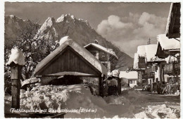 GARMISCH PARTENKIRCHEN - FRUHLINGSTRASSE MIT ZUG... - BAYERN - 1956 - Vedi Retro - Formato Piccolo - Garmisch-Partenkirchen