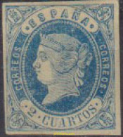 612682 HINGED ESPAÑA 1862 ISABEL II - ...-1850 Prephilately