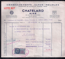 FRANCE 1955 DOCUMENT COMMERCIAL AVEC TIMBRE FISCAL - Cartas & Documentos