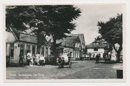 29- Prentbriefkaart Texel De Koog 1956 - Dorpsstraat - Autres & Non Classés